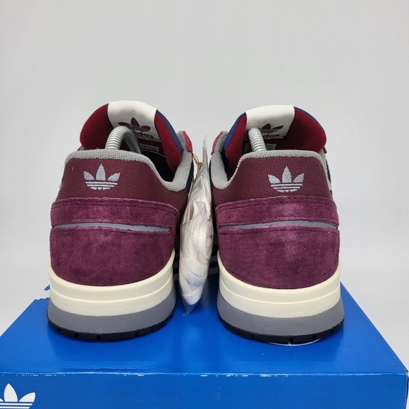 New adidas ZX 420 'Maroon Collegiate Navy' Men's Athletic Shoes Size 10 - Picture 4 of 9